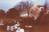 Overturned Road Tanker